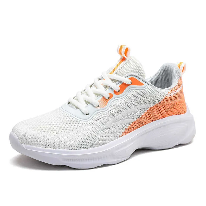 HBP Non-Brand Womens Sports Shoes Spring and Autumn New Breathable Mesh Casual Shoes Fashion Soft Sole Outdoor Travel Shoes