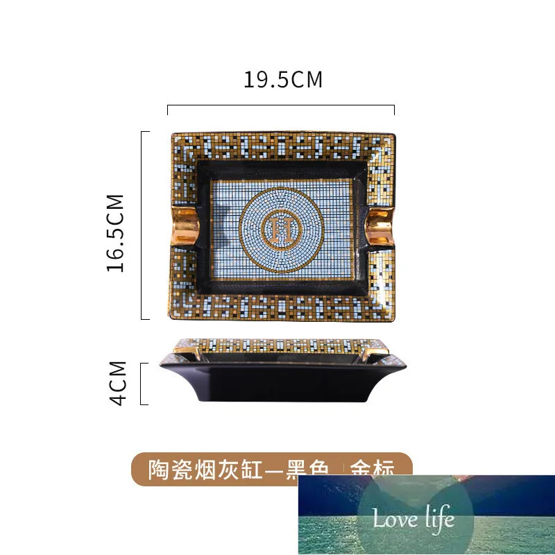 Clássico criativo europeu cinzeiro de cerâmica mesa final mesa sala estar quarto personalidade cinzeiro moda tendência cinzeiros