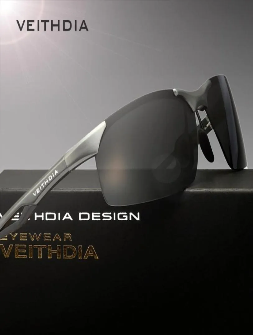 Veithdia aluminiowa klasyczna marka Men039s Okulary przeciwsłoneczne Polarzel Słońca okulary okulary akcesoria Oculos dla mężczyzn Mężczyzna 65918119466