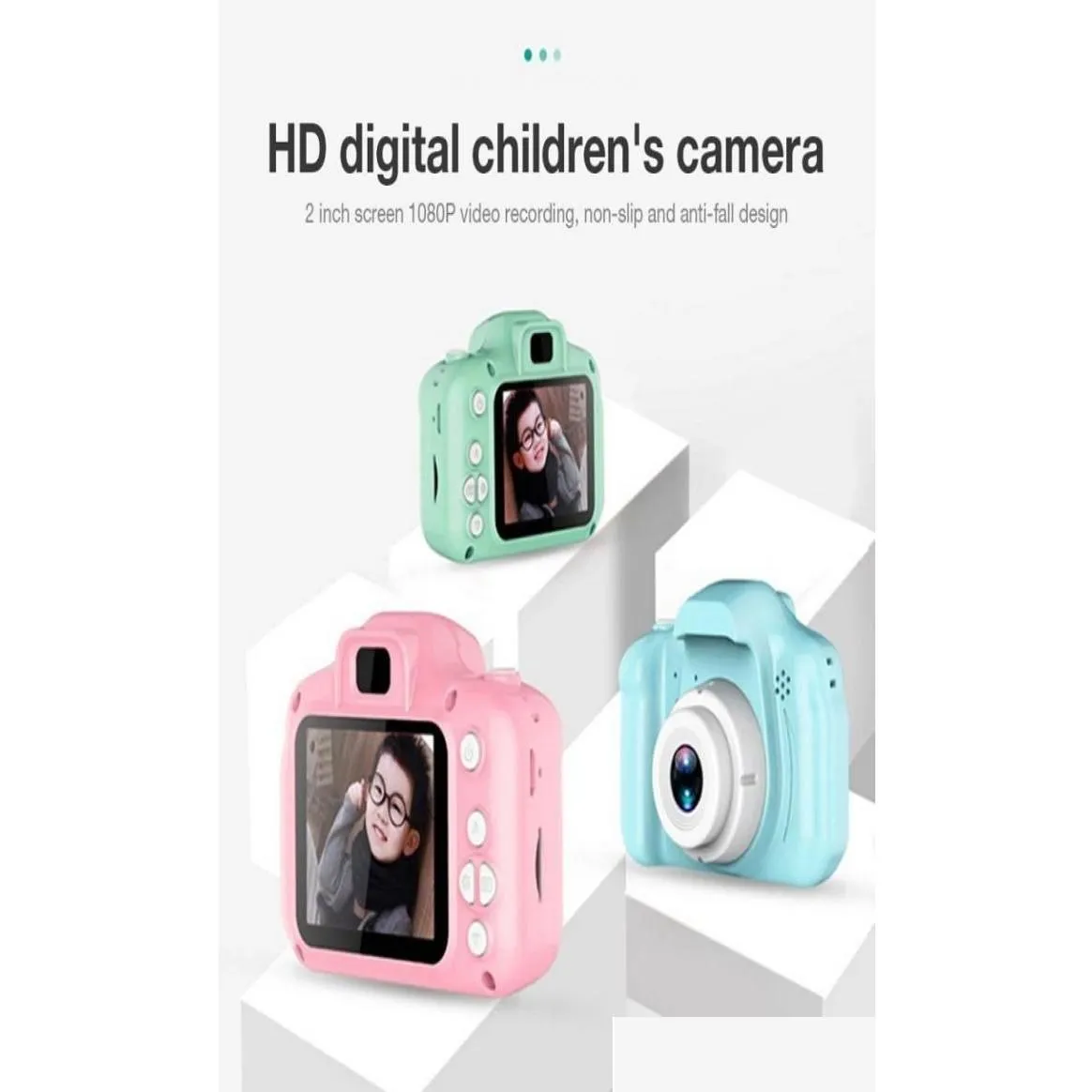 Toy Cameras X2 Children Mini Camera Kids Educational Toys For Baby Gifts Birthday Gift Digital 1080P Projection Video Shooting575668 Dhf5J