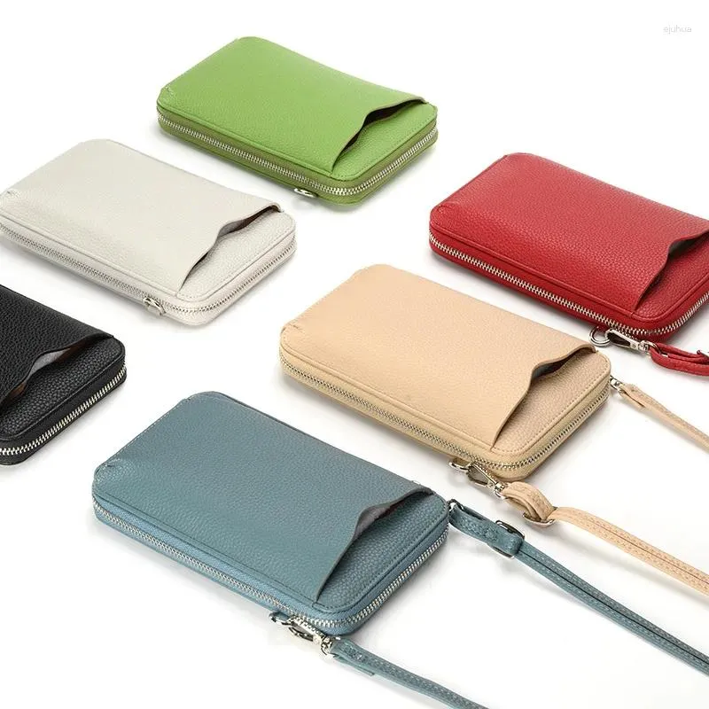 Shoulder Bags Mobile Phone Packet Design Fashion Texture Small Square Solid Color Large Capacity Single Mini Crossbody Bag