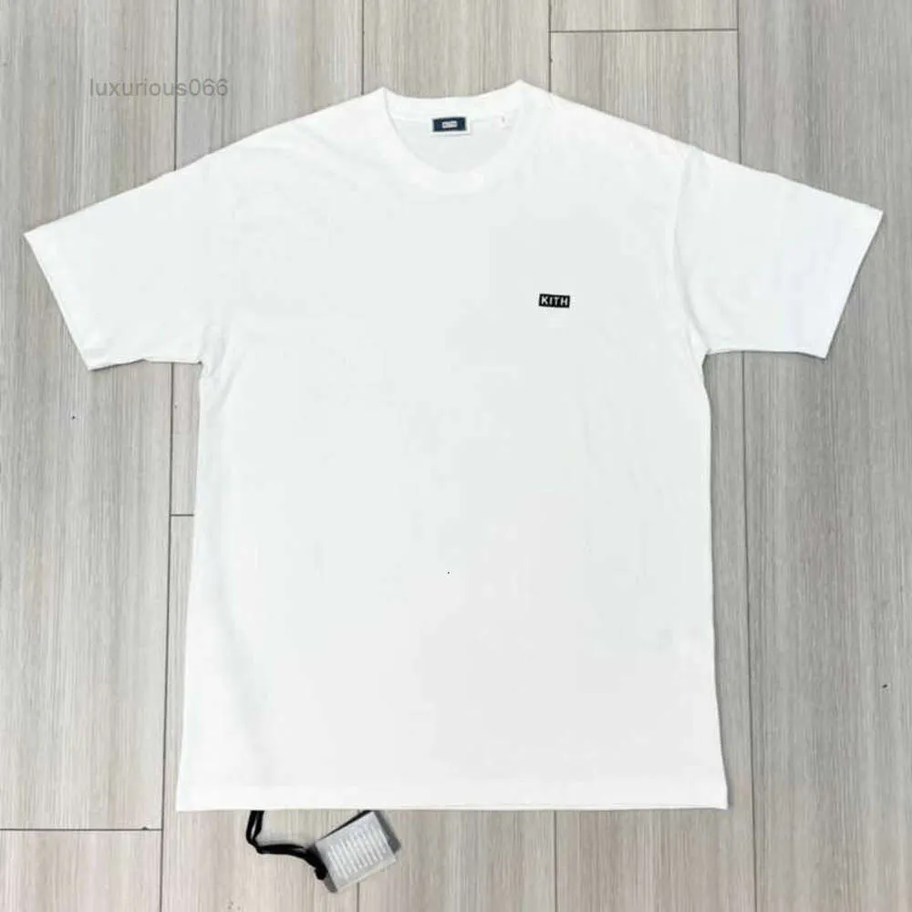 Camisetas para hombre Nicho Marca de moda Kith Carta Suelta de gran tamaño Camiseta casual Verano Cuello redondo Estampado Hombres y mujeres Parejas Manga corta X5