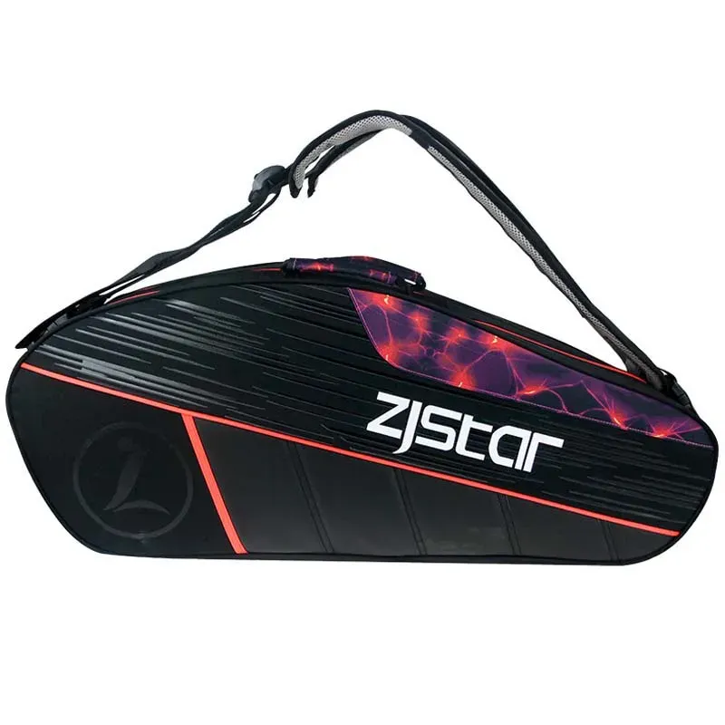 Väskor Original Zjstar Tennis Bag Ny design 39 st stor kapacitet badminton racket sport ryggsäck nya kvinnor män hållbara förvaringspåsar