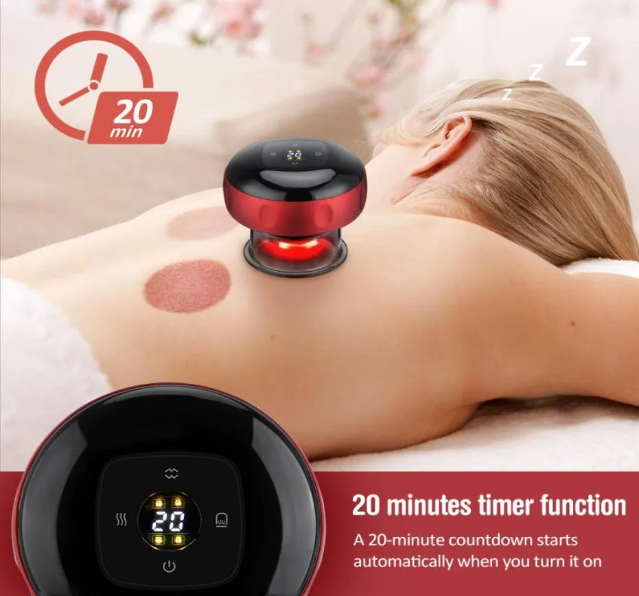 EMS Cuping Massage Smart Vacuum Sug Cup Therapy burkar Anticellulite Massager Diskel Dampness Fat Burning Device8221335