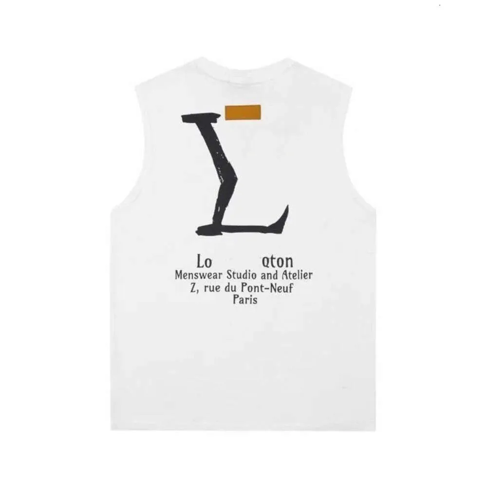 designer tank top women vests summer fashion letter print vest men womens round neck sleeveless t-shirt sweatshirt two color