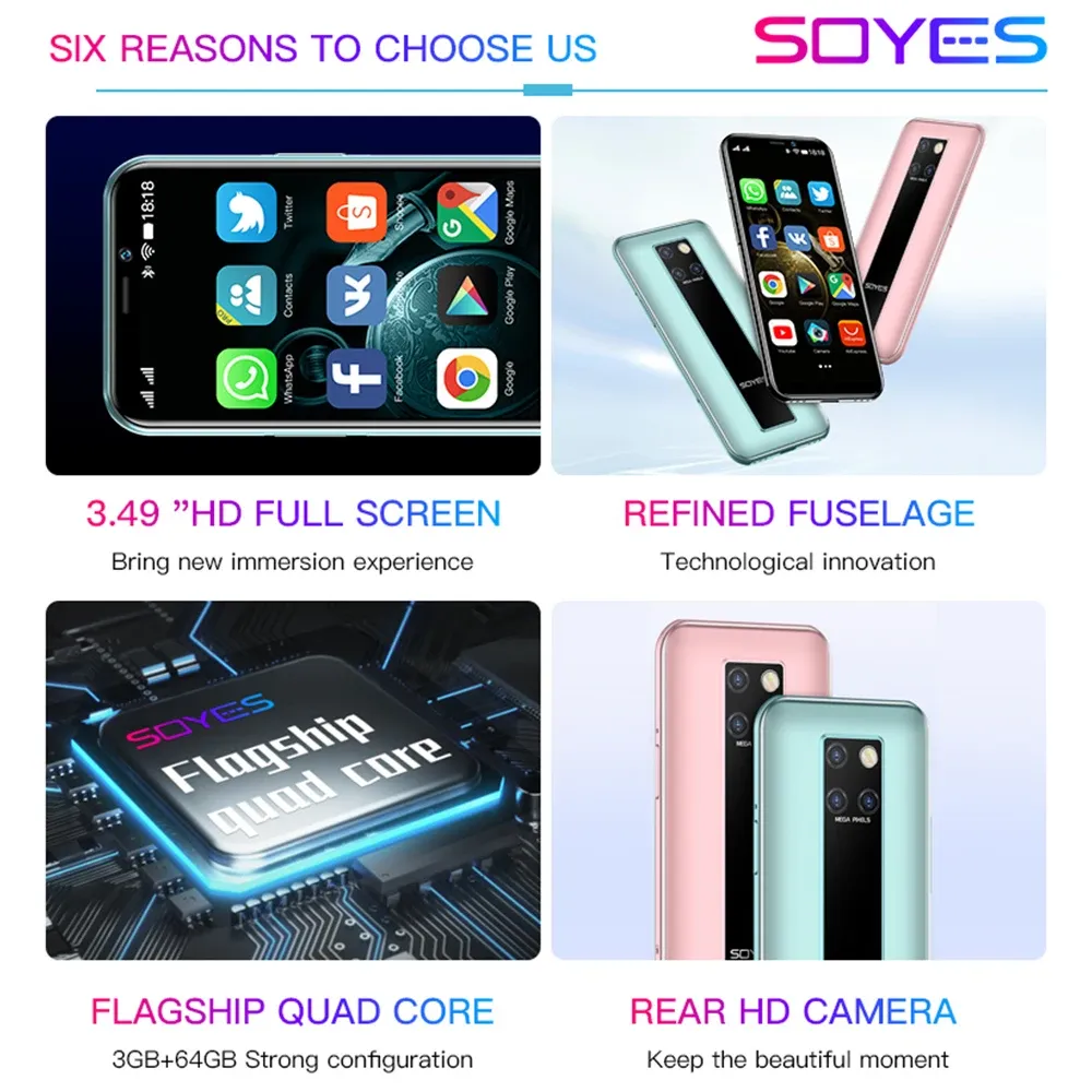 SOYES S10-H Mini Mobile Phone 4.0 in Screen 4G LTE 3GB RAM SOYES S10-H Mini Mobile Phone 4.0 in Screen 4G LTE 3GB RAM