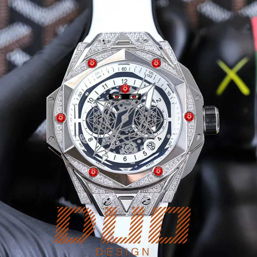 Pass the diamond test Luxury Brand watch moissanite VVS 45mm Automatic men Watches Original designer wristwatch Mechanical High quality Hip hop Watch With box