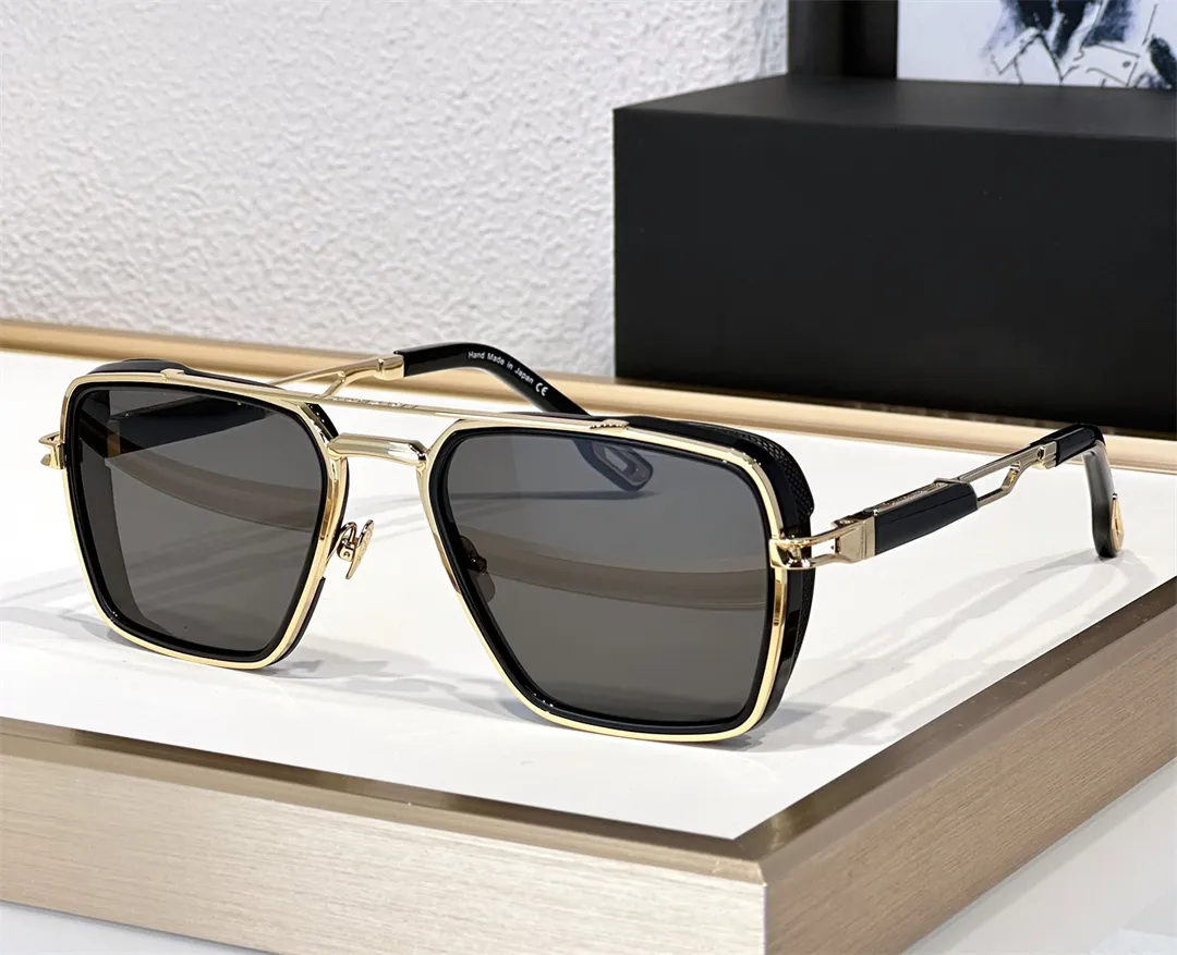 Modischer Top-Designer. Die Amari-Sonnenbrille für Herren, Vintage, Punk, klassisch, quadratische Form, Rahmenbrille, Sommer, Avantgarde, trendiger Stil, UV-Schutz, wird mit Etui geliefert