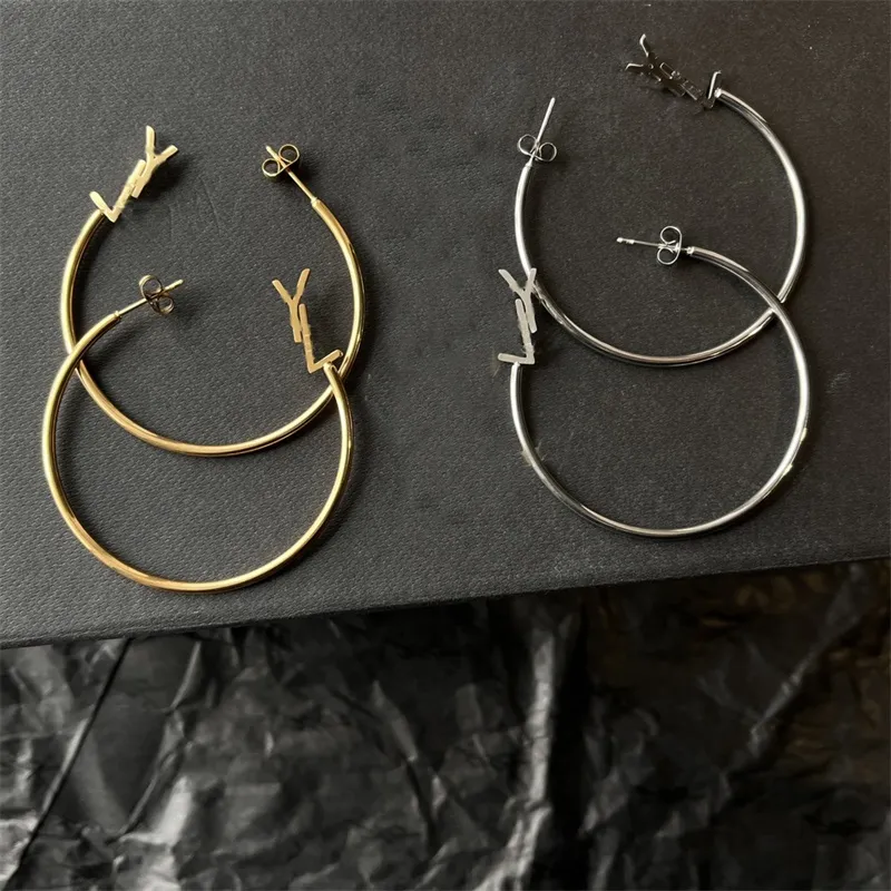 Jewelry women designer earrings for ladies hoop new trendy big circle earrings womens luxury jewelry earings gorgeous designer accessories zh191 E4