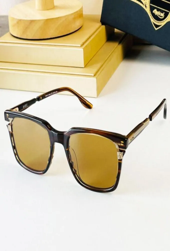 Dames designer zonnebril voor heren DTX 112 metaal minimalistisch retro Mach-collectie zonnebril nieuw klassiek ingekerfd frameontwerp9417914