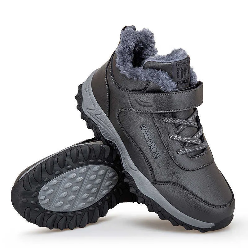 HBP Stivali da donna non di marca Inverno Peluche Impermeabile Arrampicata Camminata Sneaker per anziani Scarpe da trekking per neve calda all'aperto