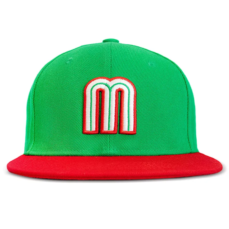 Mode Hip Hop Hoed Herenpet Wereldhonkbal Klassiek 2023 Mexico Groene Hoed Basketbalhoed Verstelbare Geborduurde SnapBack Hoed Cap