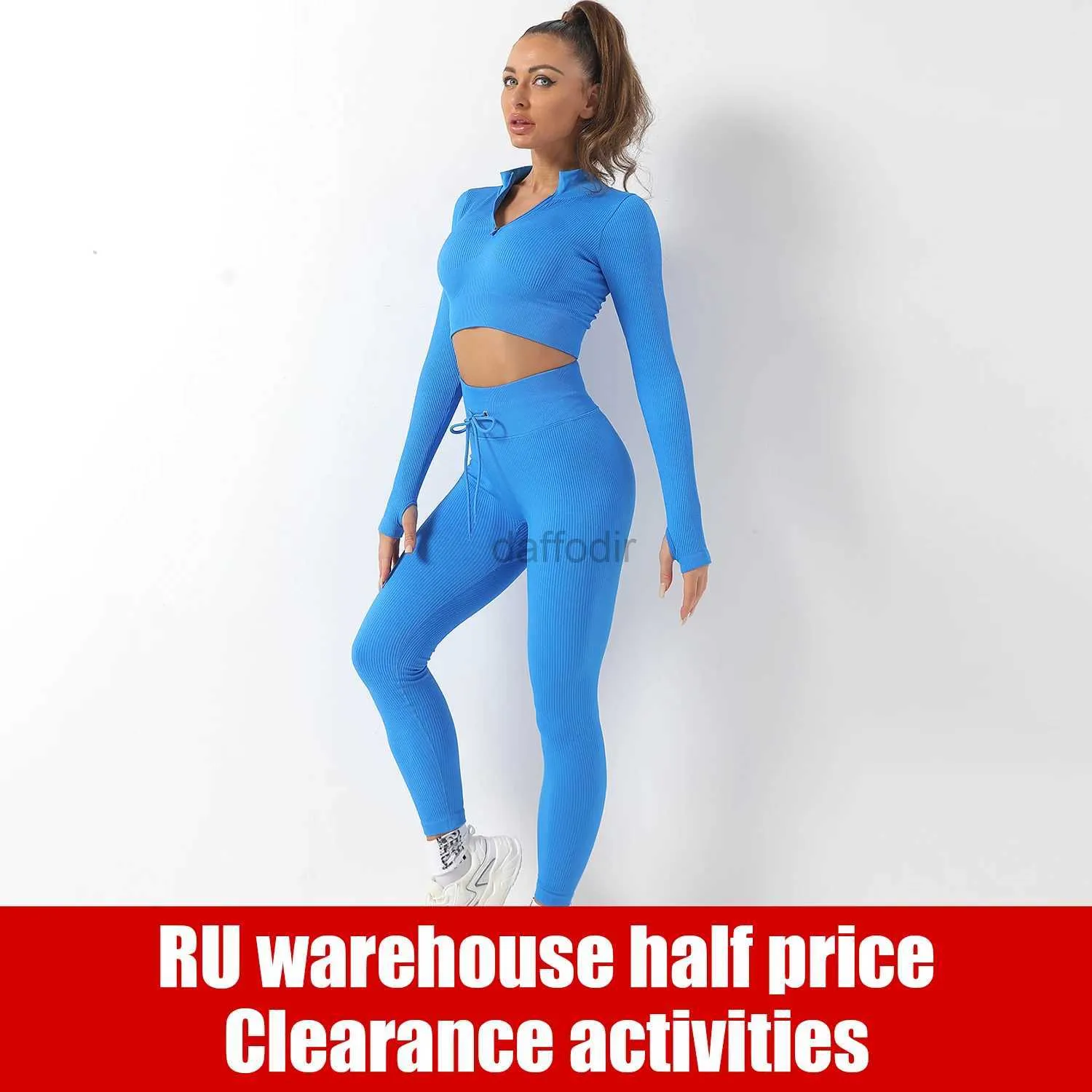 Women's Tracksuits 2/3/5PC tracksuit Seamless Set Workout Sportswear Gym Clothing Drawstring High Waist Leggings Fitness Sports Suits 24318