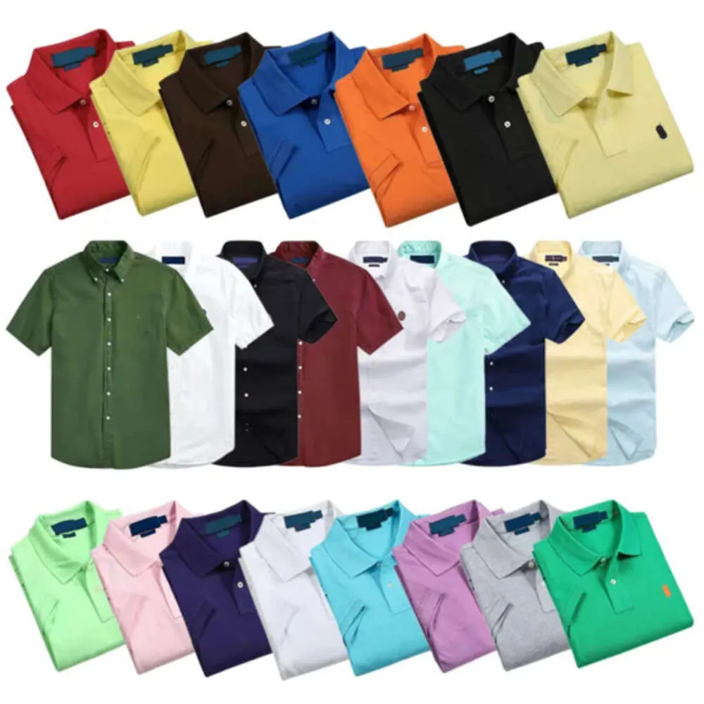 Polo da uomo firmate Small Pony Uomo manica corta T-shirt in cotone Business Ce Camicie Casual Top Cavallo Coccodrillo Ricamo Tessuto Abbigliamento Lettera Polo