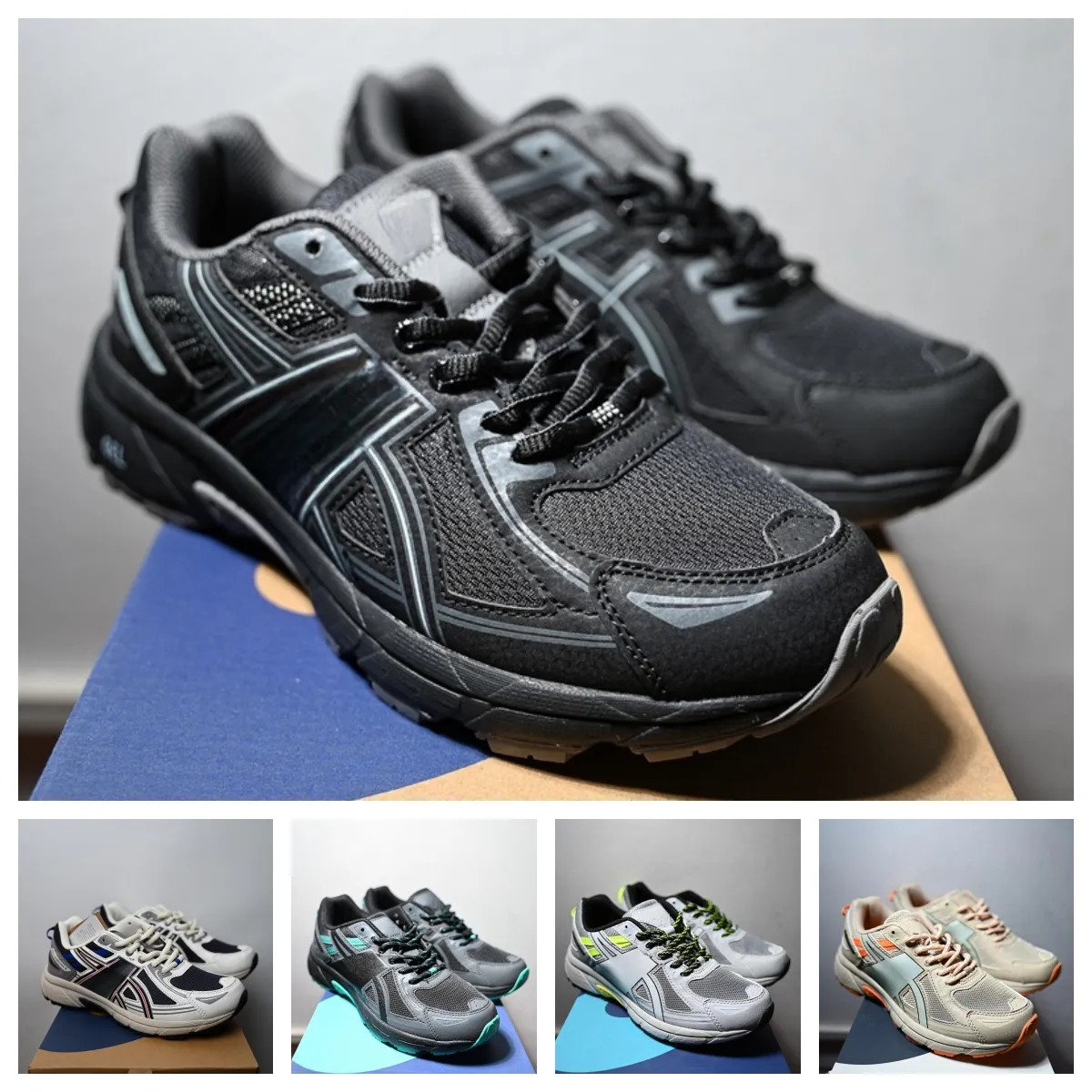 Higher quality Gel VENTURE 6 designer running shoes original men women sneakers trend new light luxury casual shoes Tiktok Darren the same models 36-45 size rwl