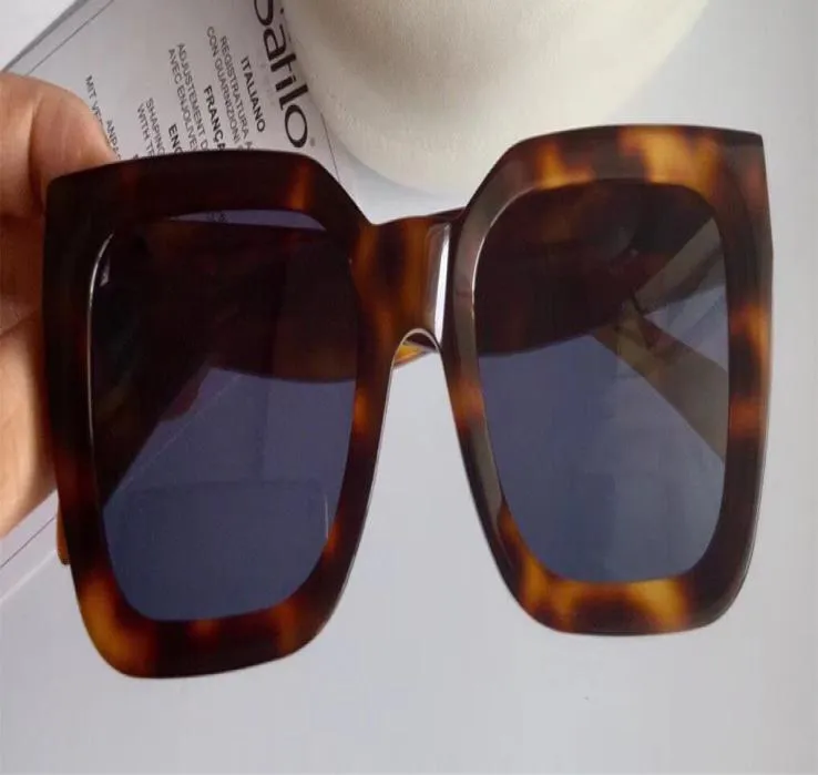 Luksusowe okulary przeciwsłoneczne 41450 dla kobiet Designer Audrey Goggle Designer Protection UV UV Unisex Model Frame Leopard Double Colo4409697