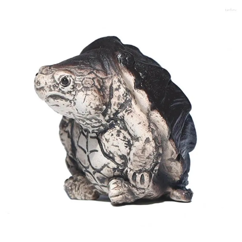 Tea Pets ReptiIe Scultura Teas Pet AIligator Figura Statua Ornamento Resine Materiale Decorazioni da scrivania per cerimonie