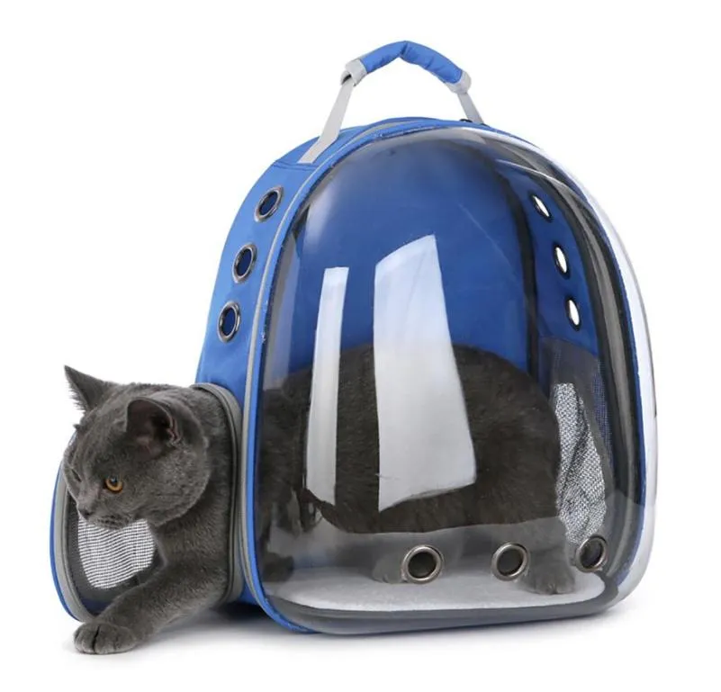 Cats and Small Dogs Transparent Space Capsule Breathable Shoulder Bag Pet Outside Travel Portable Carry Backpack Dogs Cat Carrying2972708