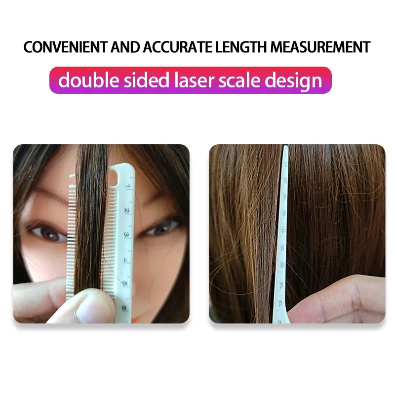 Tools Professional Hairdresser Scale Comb Pointed Tail Dualuse with Scale Convenient Haircut Barber Store Makeup Coiffure Comb