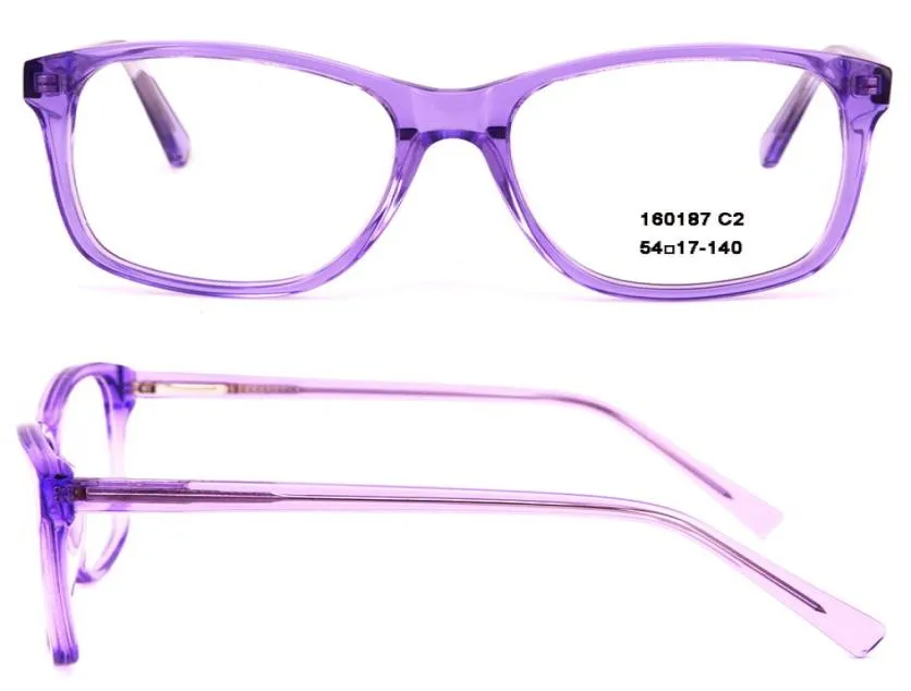 Nya ankomstglasögon Rensa ramar designer glasögon med fall acetat optiska glasögon för kvinnor män ramar myopia glasögon ram3755197