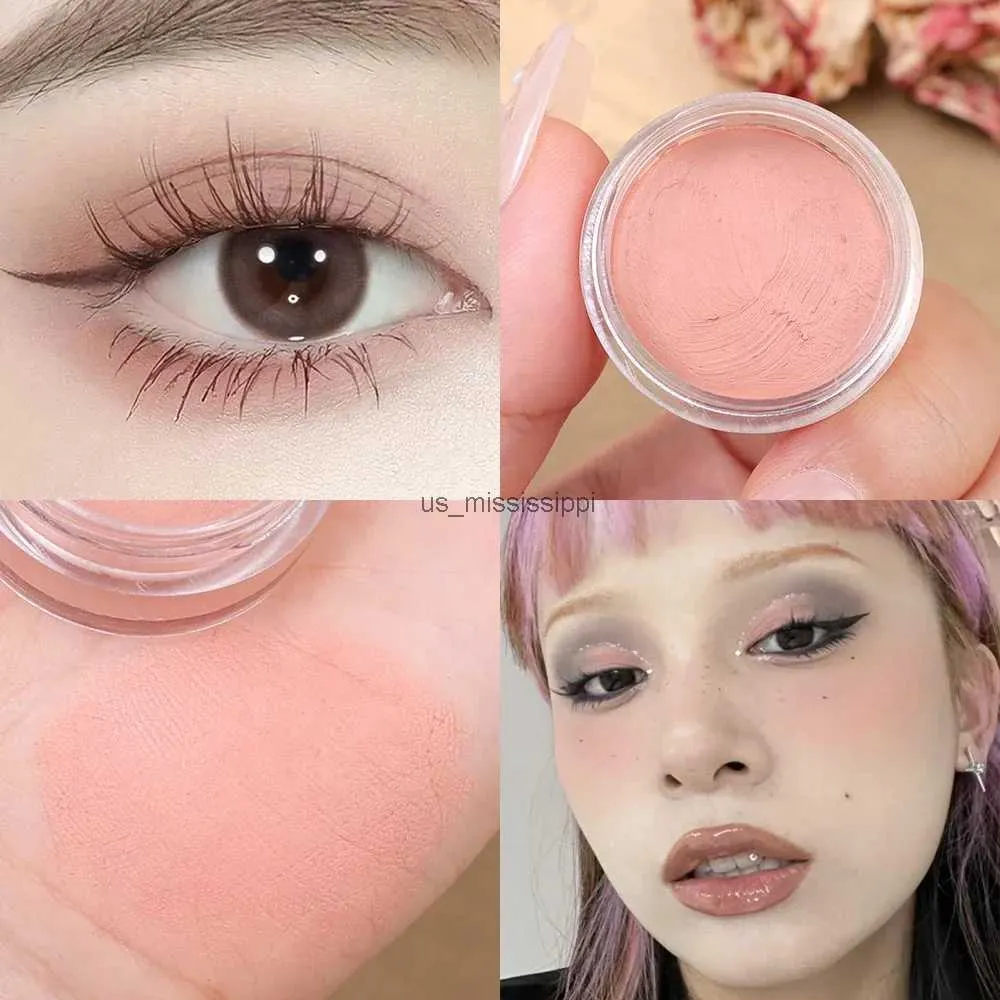 Eye Shadow Lasting Nude Brown Eye Shadow Cream Matte Natural Face Contour Shadow Pigment Cosmetics Monochrome Eyeshadow Cream Korean MakeupL2403