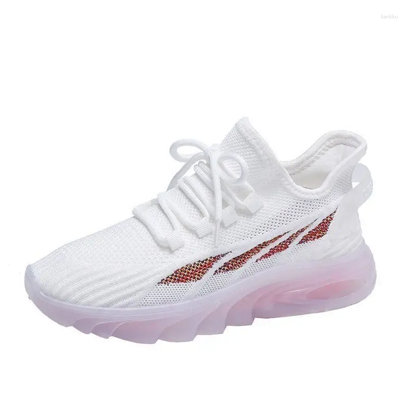 Zapatos Casuales Verano Moda Mujer Cómodos Deportes Transpirables Volar Tejido Correr