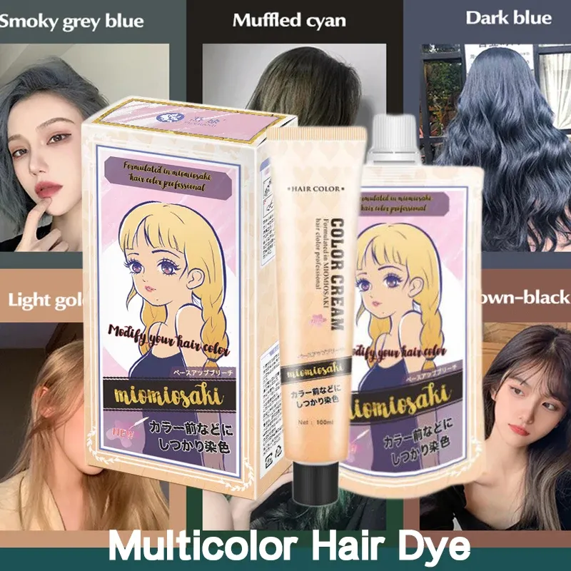 Color Hair Organic Color Dyeing Long Lasting Fast Keratin Hair Dye Black Bule Hair Dye Shampoo Colored Multicolor Hair Color Cream