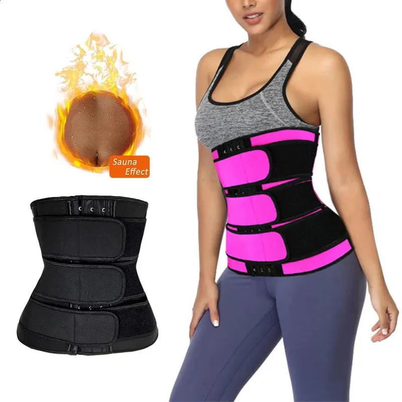 Shaperwear Waist Trainer Fajas Women Sweat Belt Body Shaper Corset Slimming Shapewear Curve Shaper Workout Fitness Sheath Girdle 240313