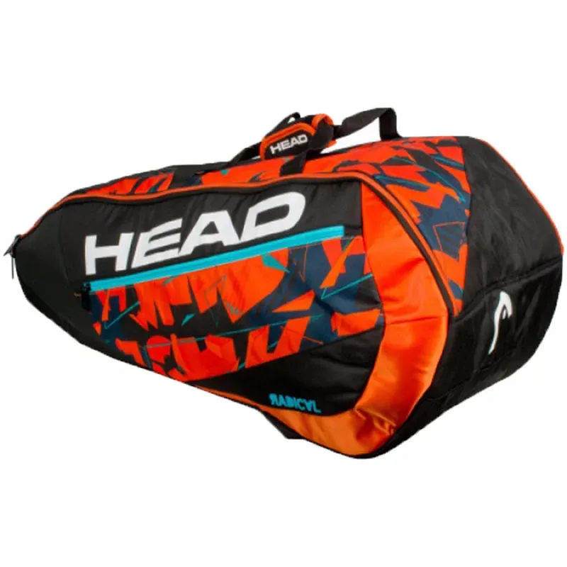 Tassen hoofd Murray 9 Packs Tennis Bag Grote capaciteit Rackets Handheld rugzak