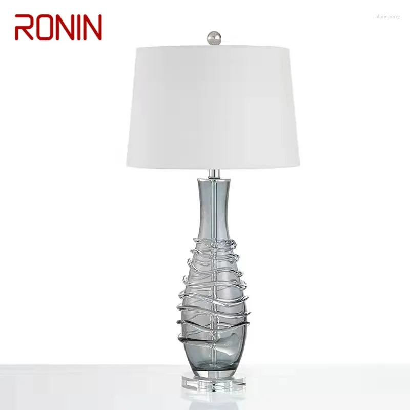 Table Lamps RONIN Nordic Glaze Lamp Modern Art Iiving Room Bedroom Study El LED Personality Originality Desk Light