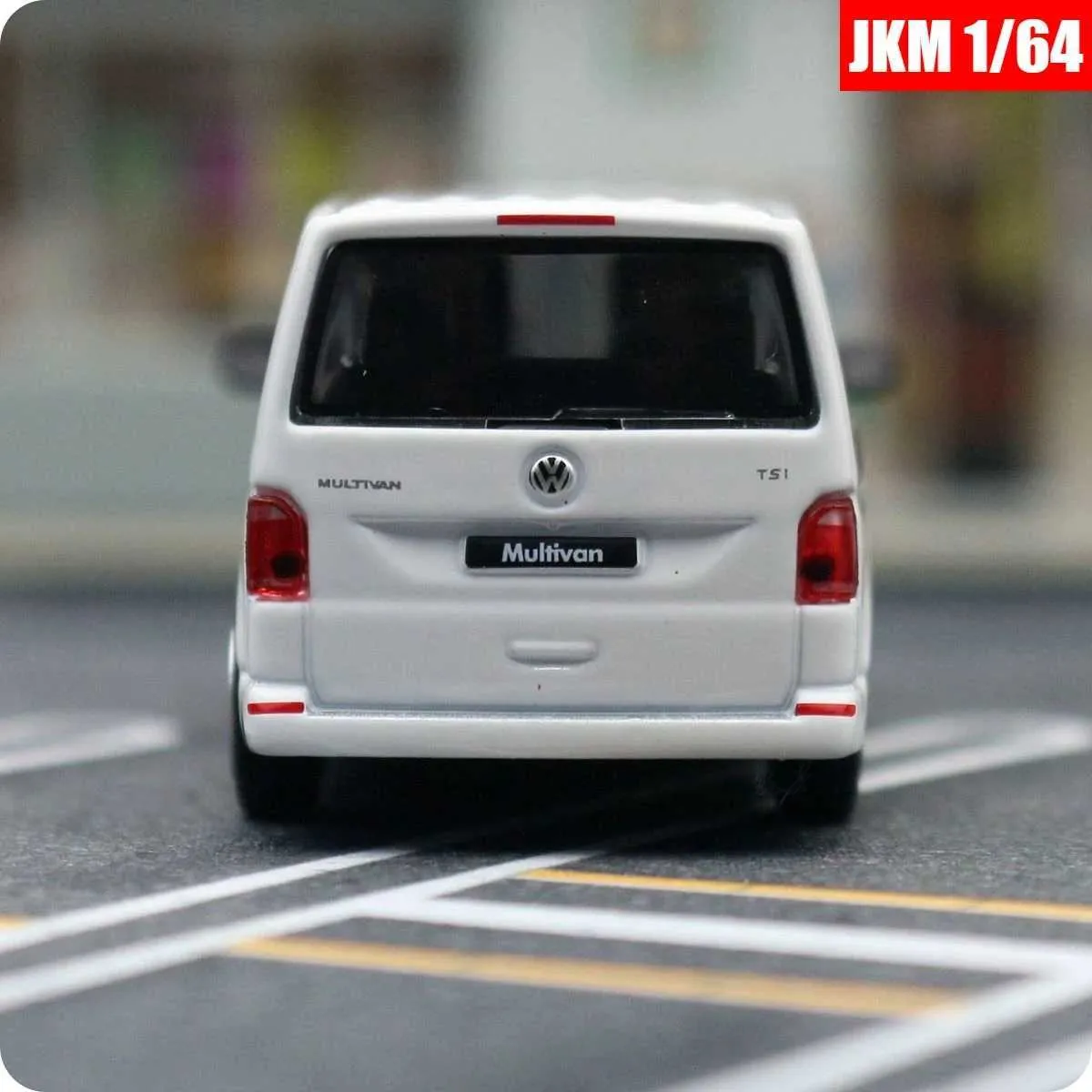 Diecast Model Cars 1 64 Volkswagen T6 Multivan MPV Van Miniature Model 1/64 gratis hjul Toy Car Vehicle Diecast Alloy Collection Gift for Boys Kidl2403