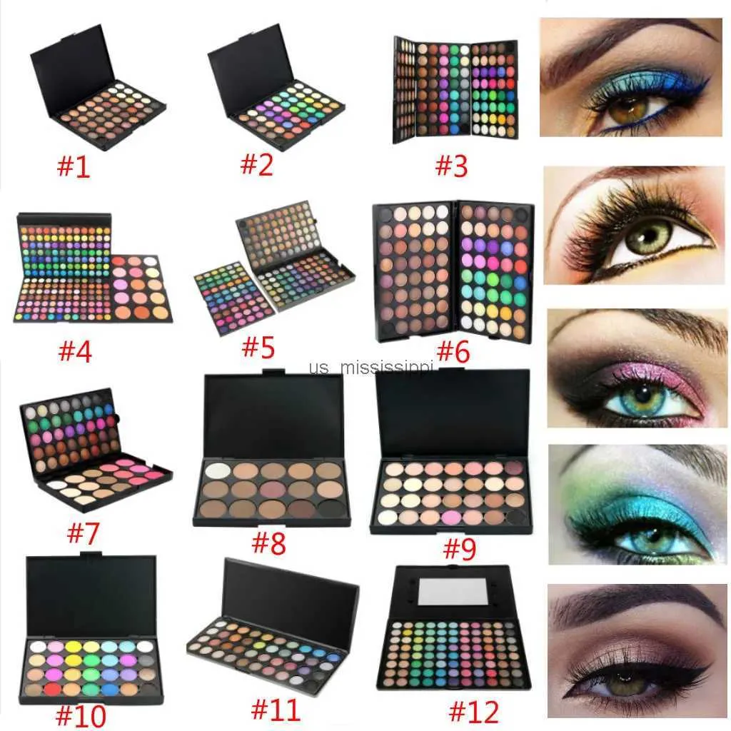 Sombra de olho completa 120 cores sombra shimmer fosco sombra paleta kit de maquiagem beleza cosméticos boxl2403