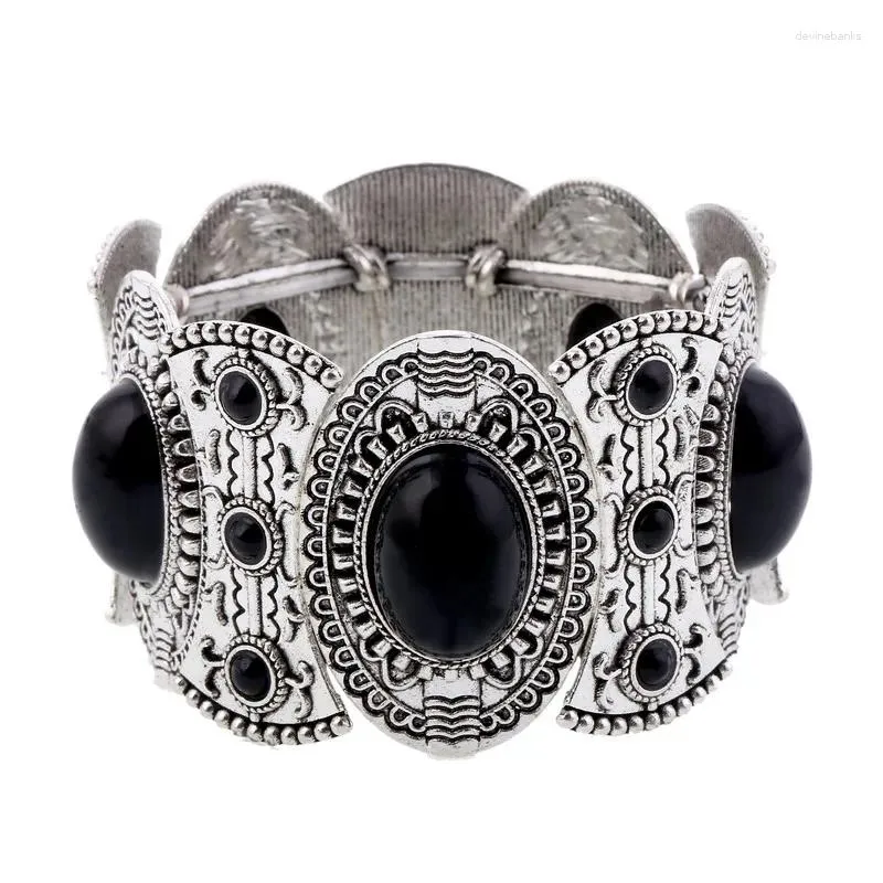 Bracelets élastiques Boho pour femmes, brins à la mode, ethnique, Vintage, extensible, bohème, bijoux de fête