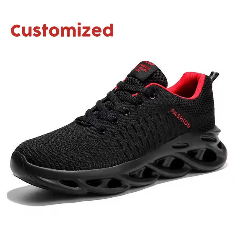 HBP Non-Brand 2024 wholesale Mens Lace-Up Casual Lightweight Breathable Lace-Up Walking Running Shoes shoes low price
