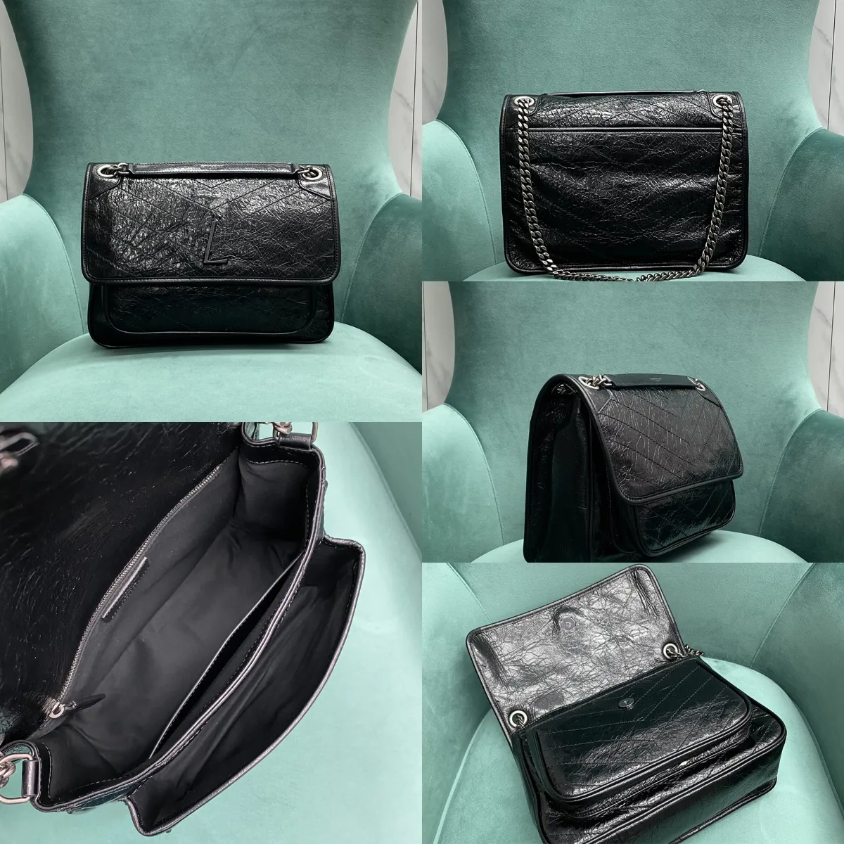 10A najwyższej jakości designerka torba na ramię w vintage skórzana lady crossbody torba łańcuchowa portfela