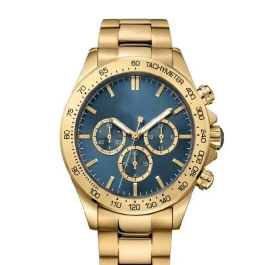 2018 Męski Kwarc Watch 1513340 Męski złoty chronograf Watch288T