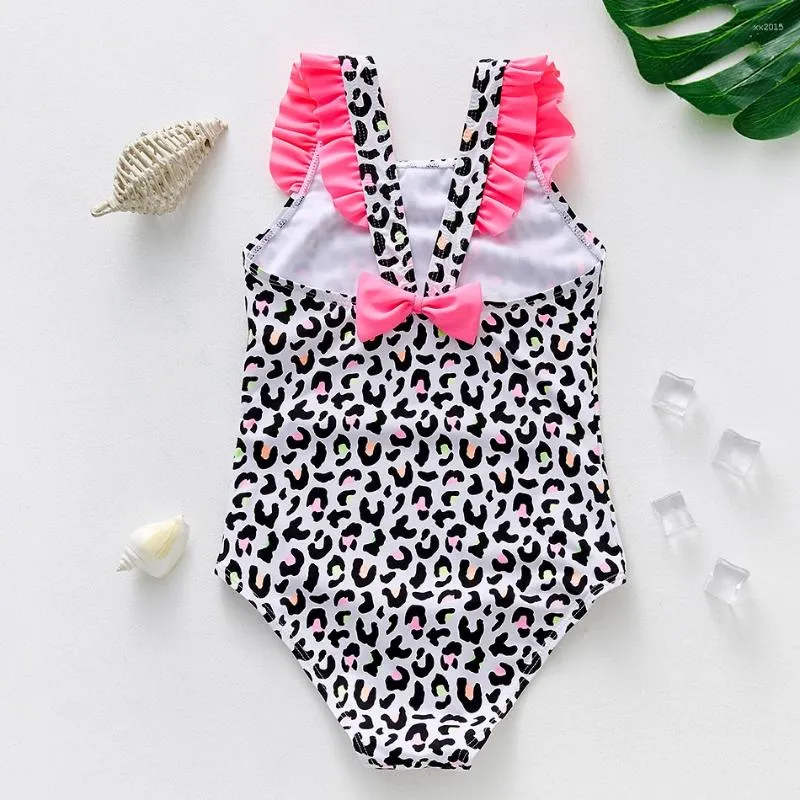 Costume da bagno per bambini da donna per bambina da 2 a 10 anni Costume da bagno per bambini con stampa leopardata per bambini di alta qualità