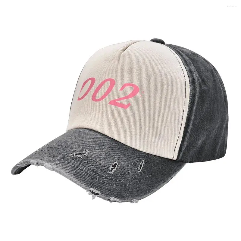 Casquettes de baseball Pickleball 002 Zero Two pour femmes, chapeau de soleil rigide, chapeau d'anniversaire pour hommes