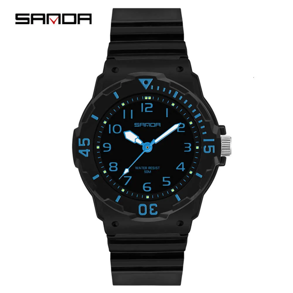 Sanda Modieus Trendy Outdoor Vrije tijd Eenvoudige elegante persoonlijkheid Klein en fris vrouwelijk middelbare schoolstudent Instagram-stijl horloge