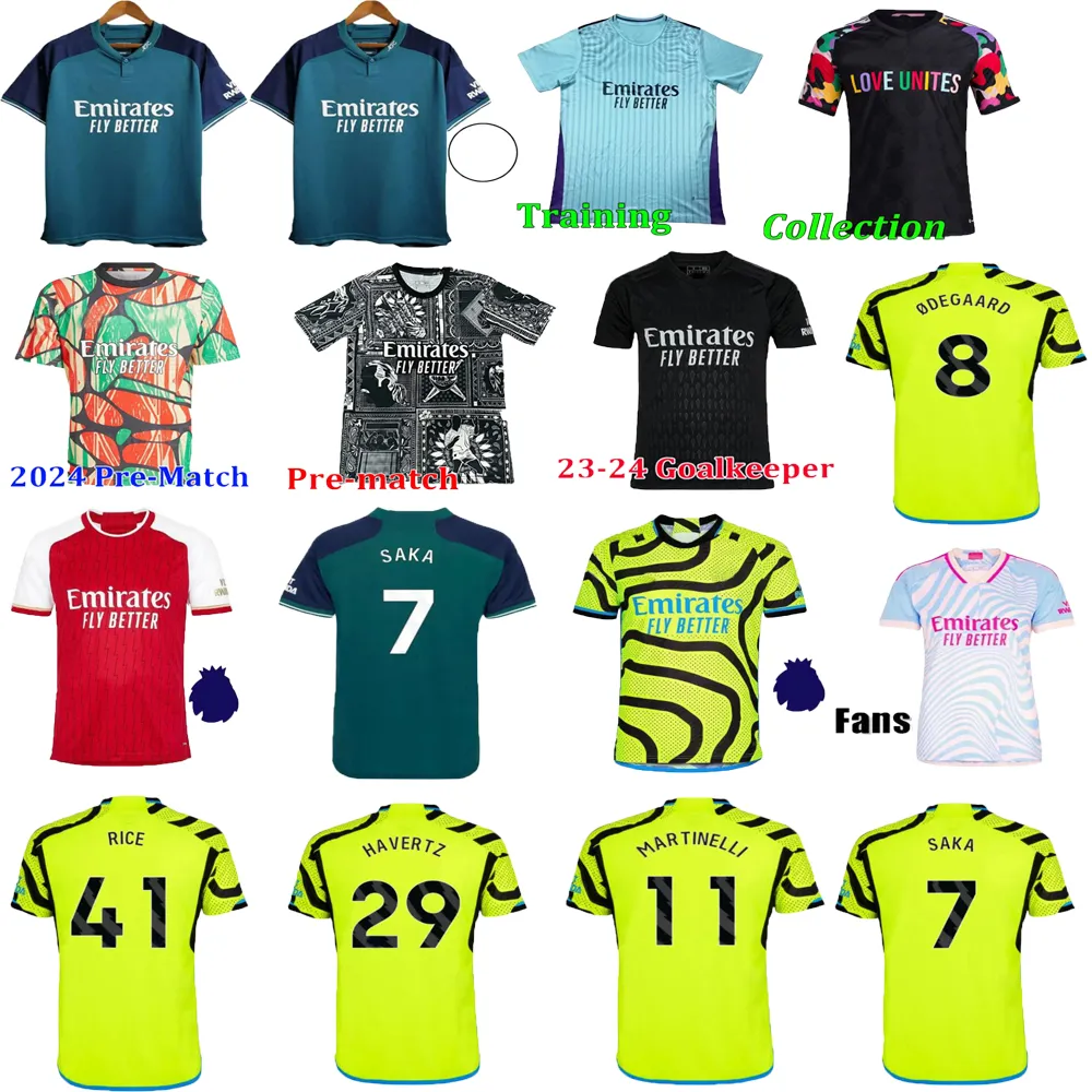 22 23 24 Fans Version Fußballtrikots SALIBA Gunners MARTINELLI G. JESUS 2023 2024 SKSK Love Unites Trikot SAKA Alle Fußballtrikots Kinder- und Herren-Fußballtrikotausrüstung