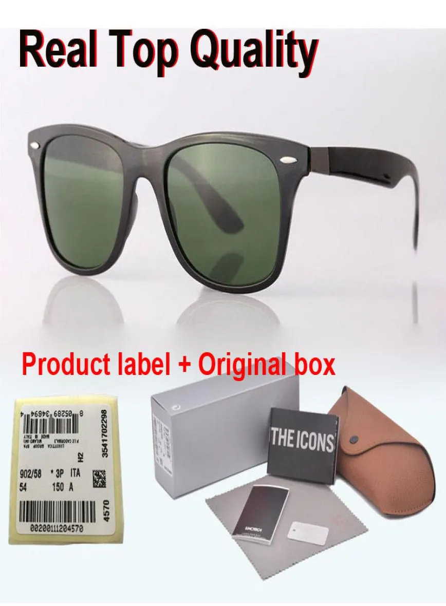 Brand designer 4195 sunglasses men women plank frame Metal hinge mirror uv400 glass lens Retro glasses Oculos De Sol with cases an1813486