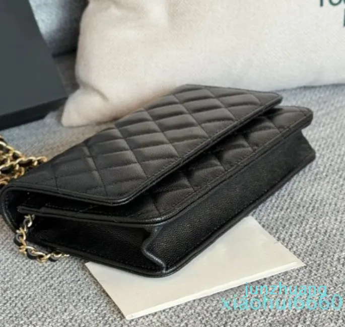 Designer -2024 Womens läder kaviar handväska axelbox väska