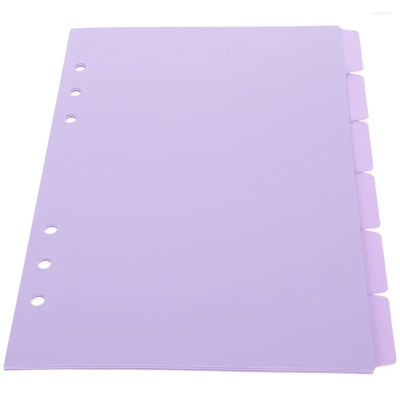 6st Notebook Divider Notepad Binder löstagbara indexsidor