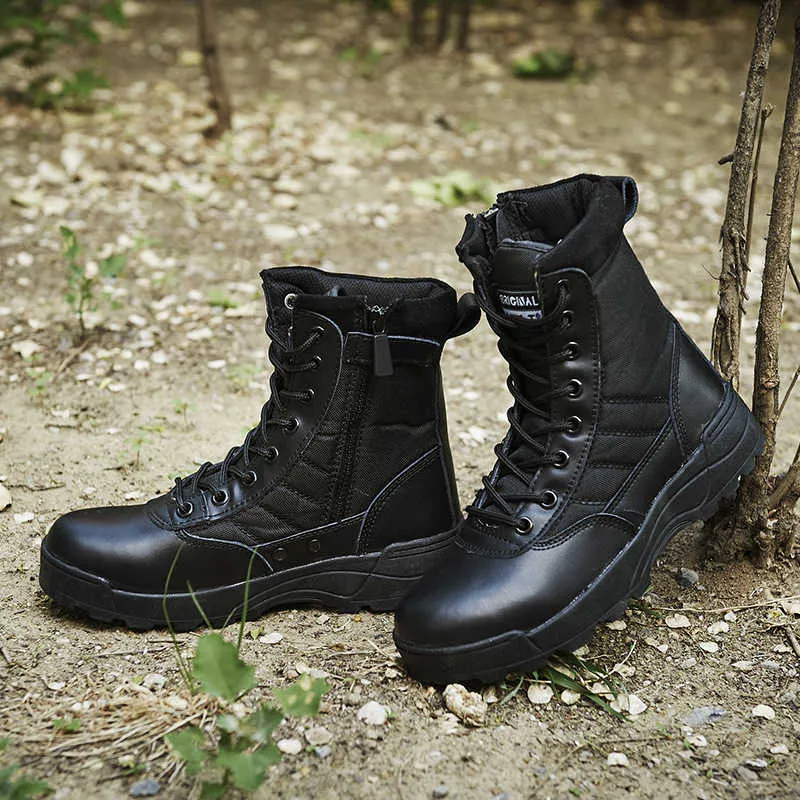 HBP Non-Brand Outdoor Klettern Jagd wasserdichte Wanderschuhe Damen High Top Wüste Taktische Stiefel Heißer Verkauf Kampftrainingsschuhe für Männer