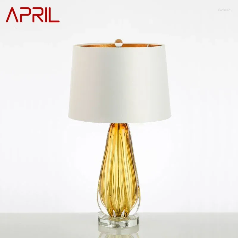 Lampy stołowe kwietnia nordycka lampa glazurka nowoczesna sztuka iiving pokój sypialnia badanie el led osobowość oryginalność światło biurka