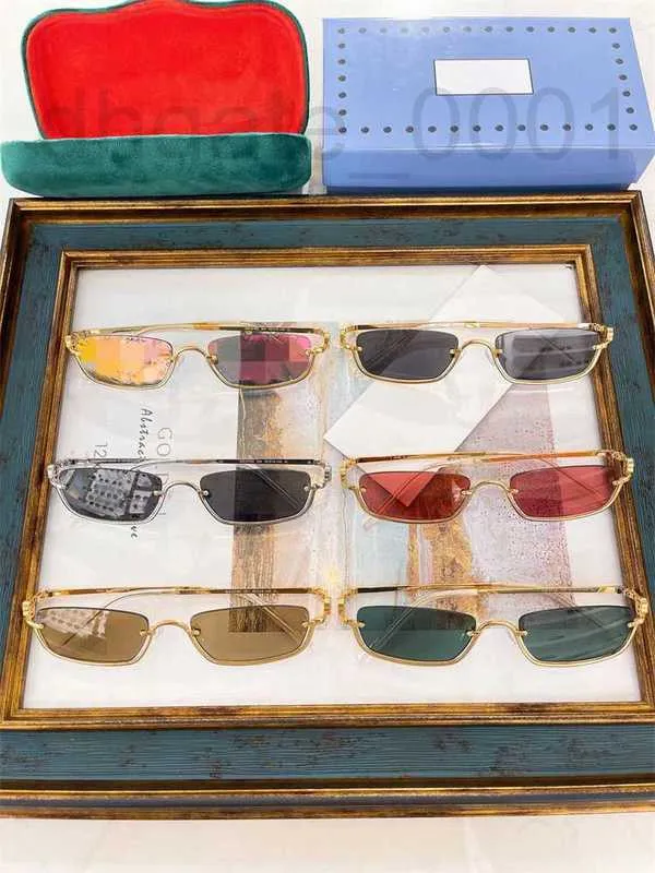 Дизайнерские солнцезащитные очки INS net red, такие же металлические полуоправы, индивидуальные солнцезащитные очки в стиле хип-хоп GG1278S MMOE