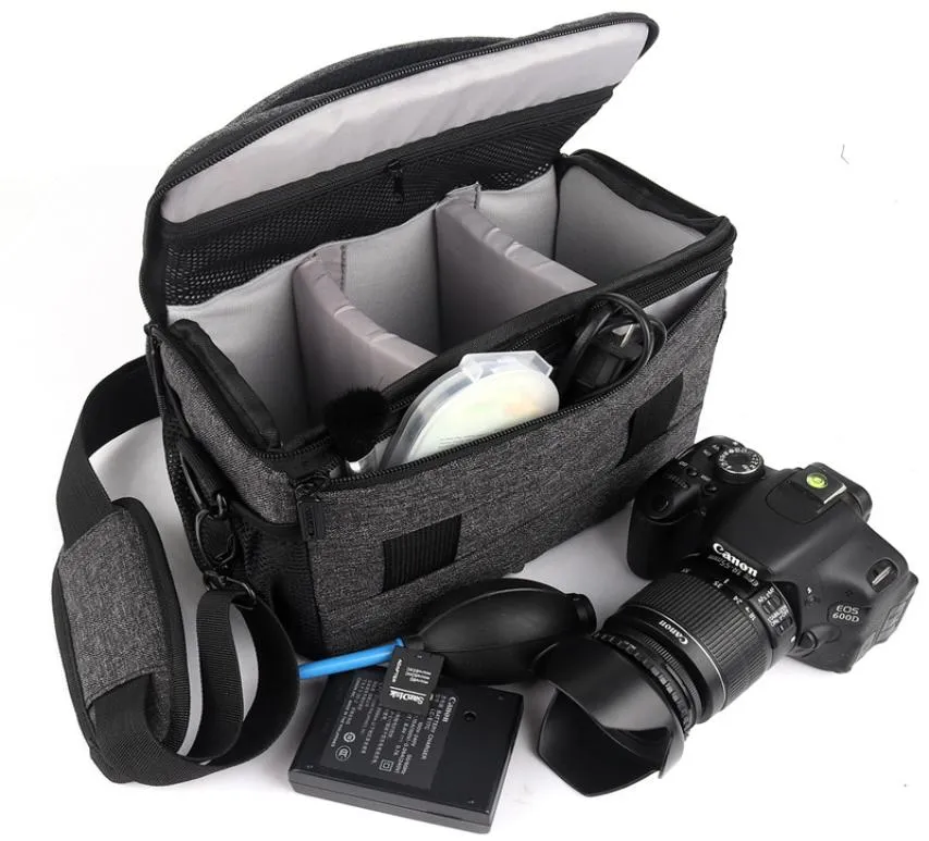 Camera Bag Fashion Polyester Shoulder Bags Case For Canon Nikon Sony Lens Pouch Waterproof Pography Po6801164