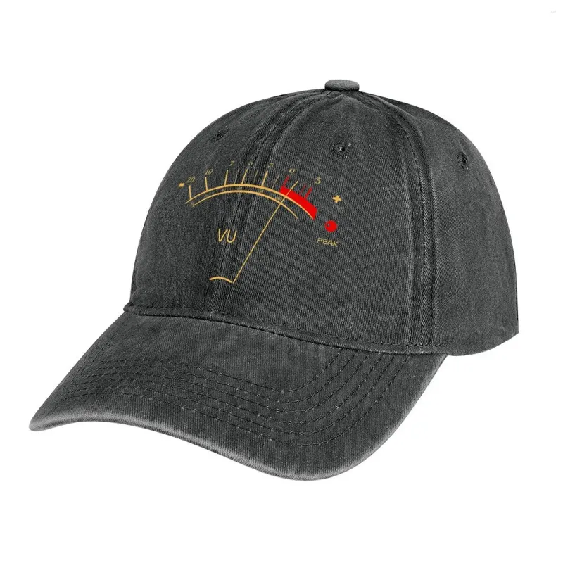 Bérets VU Meter Cowboy Hat Party Sports Cap Personnalisé Femmes Hommes