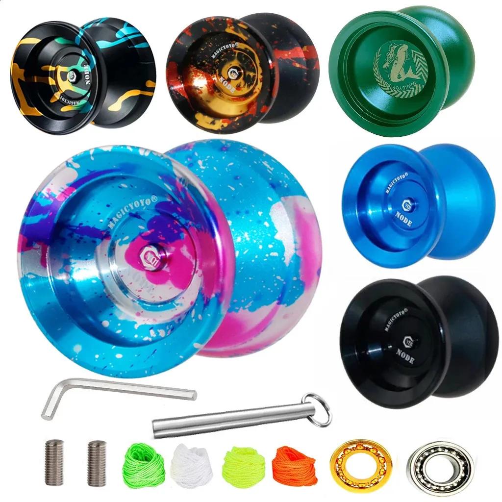 Magicyoyo Y01-Node N12 Series Metal Professional Yoyo 10- Ball Bearing W/ Rope Yo-Yo Toys Gift for Kids Kids 240314