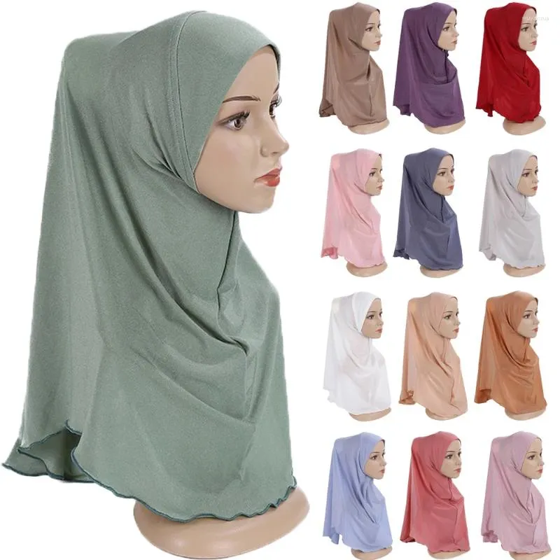 Vêtements ethniques Femmes musulmanes Tirez sur Écharpe instantanée Prêt Filles One Piece Amira Hijab Headwrap Niqab Foulard Ramadan Islam Turban Châle 62